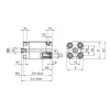 Siłownik UNITOP Pneumax 1581.20.0030.02.1 gwint zewnętrzny